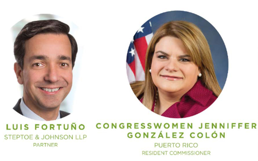 Luis Fortuno and Congresswoman Jennifer Gonzalez